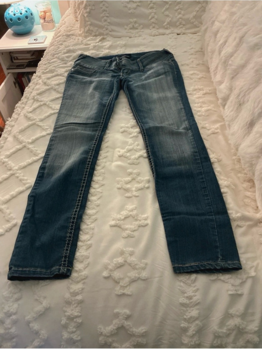 Denimology Classic Women's Blue Denim Skinny Jeans in size 9